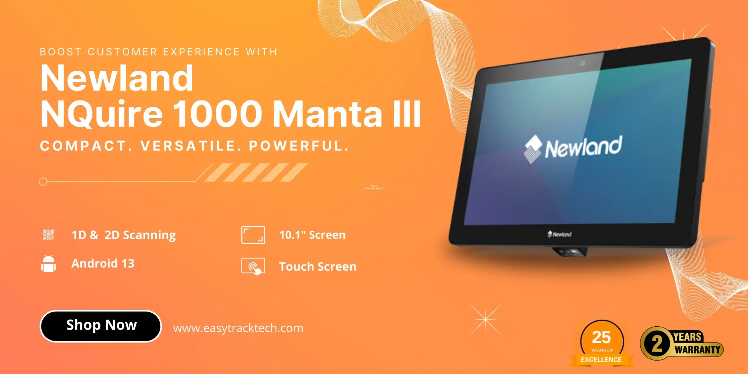 Newland NQuire Manta III is the Best Price Checker for Retail Stores in 2024 availabel at easytracktech.com