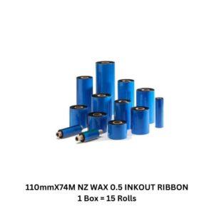 Wax Ribbon 110mmX74M NZ WAX 0.5