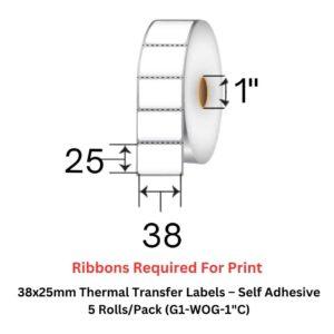 38x25mm-Thermal-Transfer-Labels-–-Self-Adhesive-–-5-Rolls-Pack-G1-WOG-1C