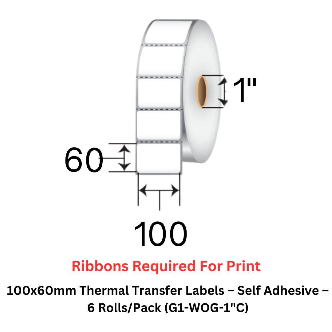Thermal Transfer Label 100X60 mm